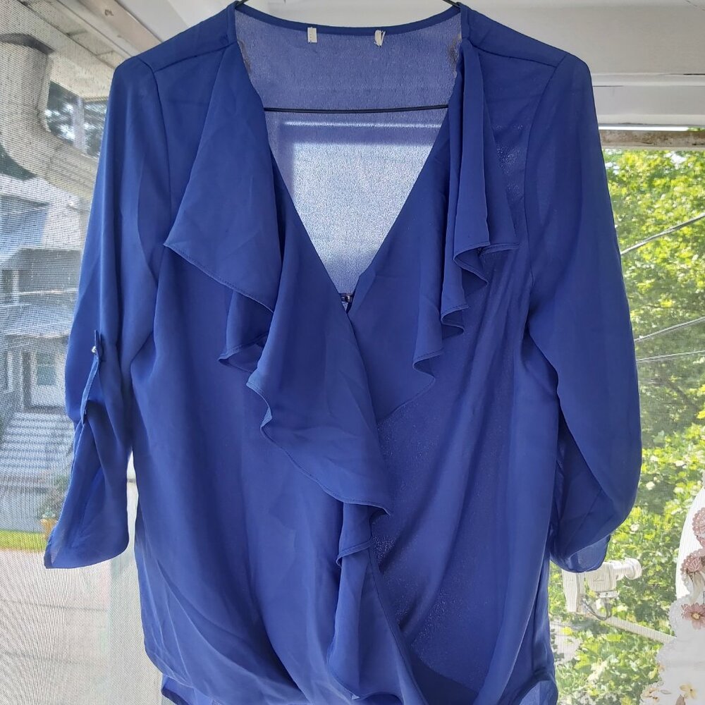 Royal Blue Romantic Top